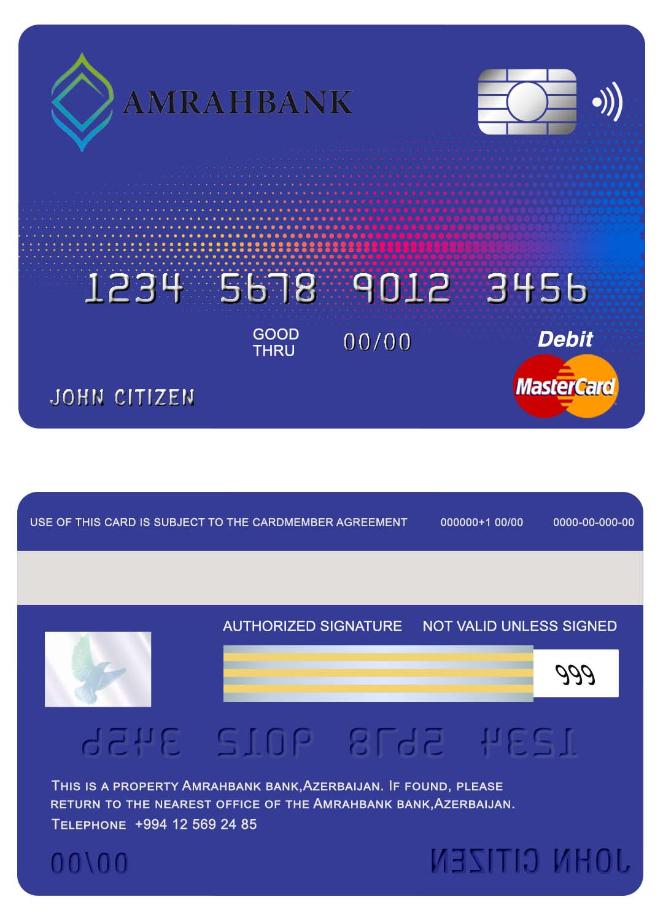 Azerbaijan Amrahbank mastercard